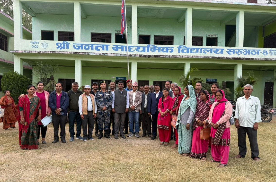 Joint Monitoring Visit at Rautahat by RDC Nepal under Safe Girls Project